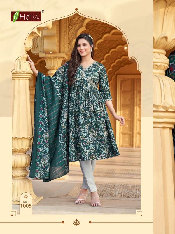 Hetvi Radha Ready Made Chanderi Modal Printed Collection